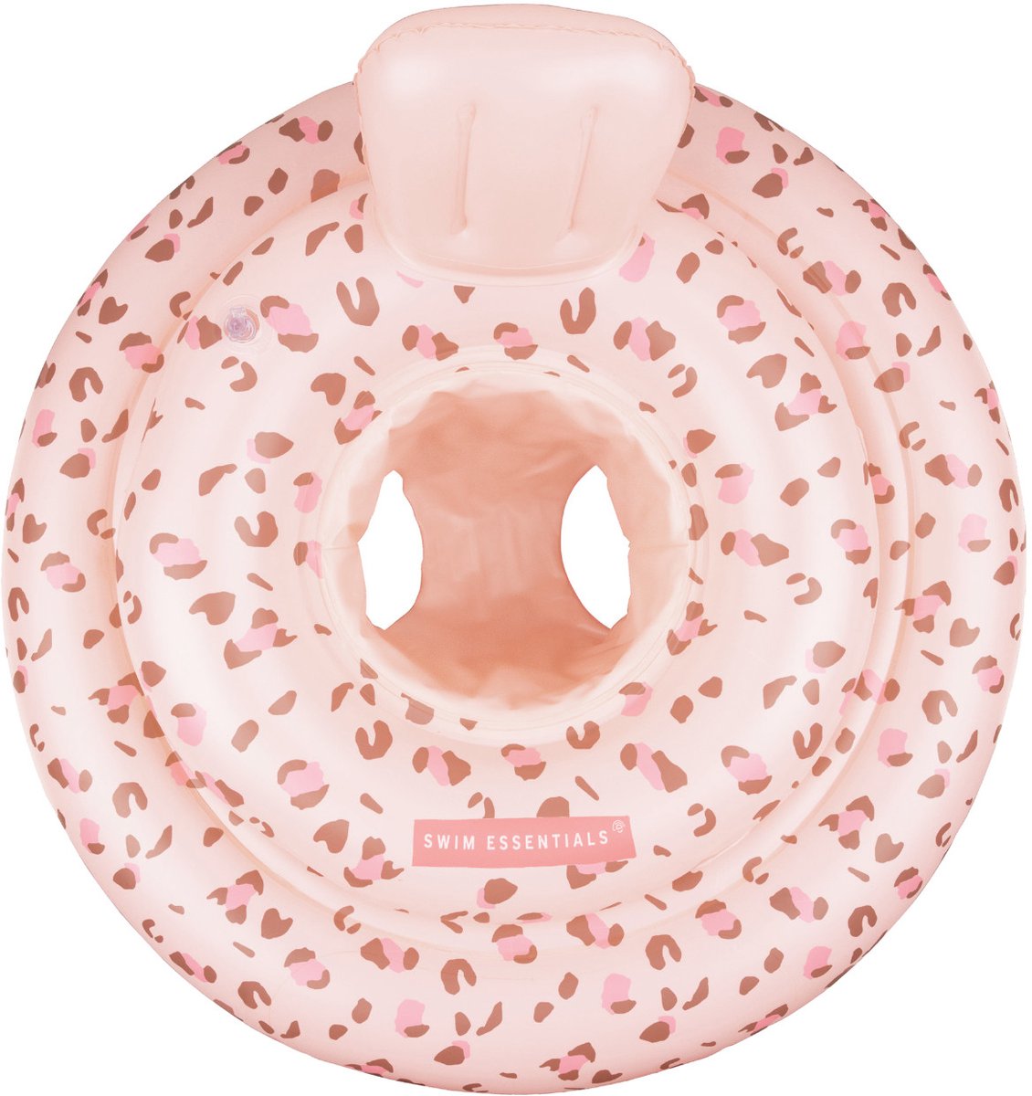 Swim Essentials Baby Zwemband - Old Pink Panterprint - Baby Float & Zwemzitje - 0-1 jaar