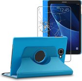 ebestStar - Hoes voor Samsung Galaxy Tab A6 A 10.1 (2018, 2016) T580 T585, Roterende Etui, 360° Draaibare hoesje, Blauw + Gehard Glas