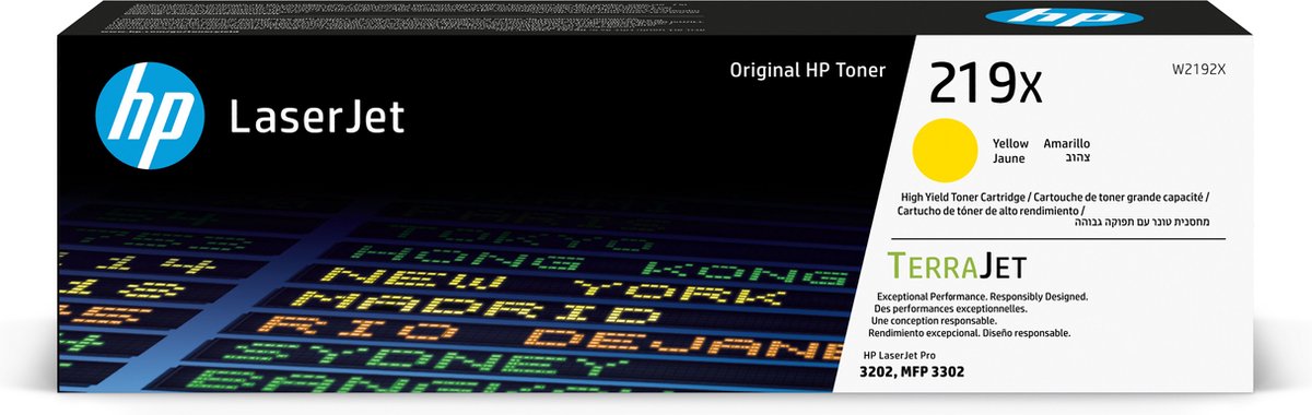 HP 219X originele high-capacity gele LaserJet-tonercartridge