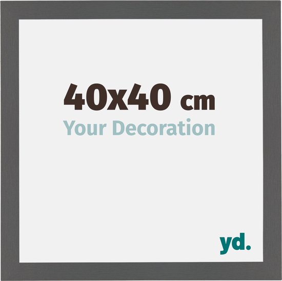 Cadre Photo Mura Votre Décoration - 40x40cm - Anthracite