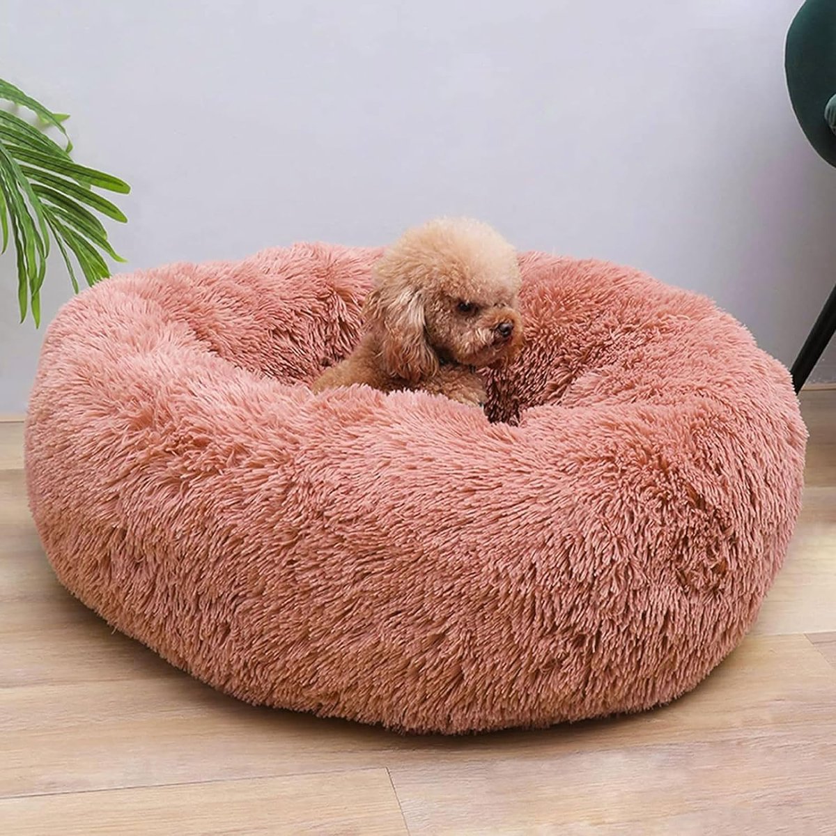 Kattenmand, kattenbed, opvouwbaar, voor katten of kleinere honden, zacht, pluizig kunstbont 40 cm