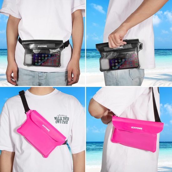 2 PCS Sac étanche Etui Pochette Sangle Réglable Protection