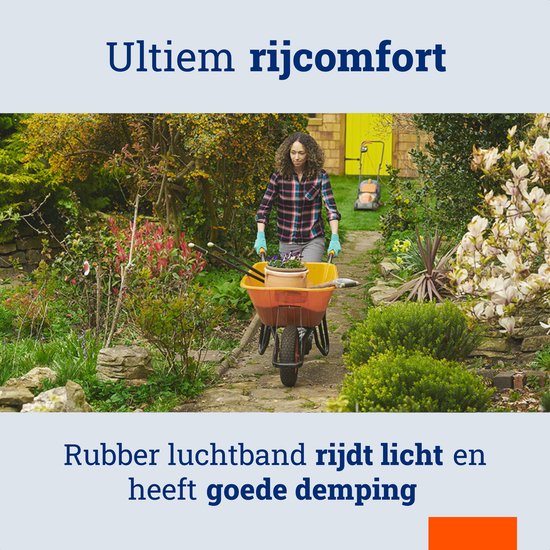 MESO Kruiwagenwiel Luchtband - 4.80/4.00-8 - Rubber Band - Wiel met 130mm As - Kruiwagenband 4.80/400 voor Kruiwagen van MESO — afbeelding 2