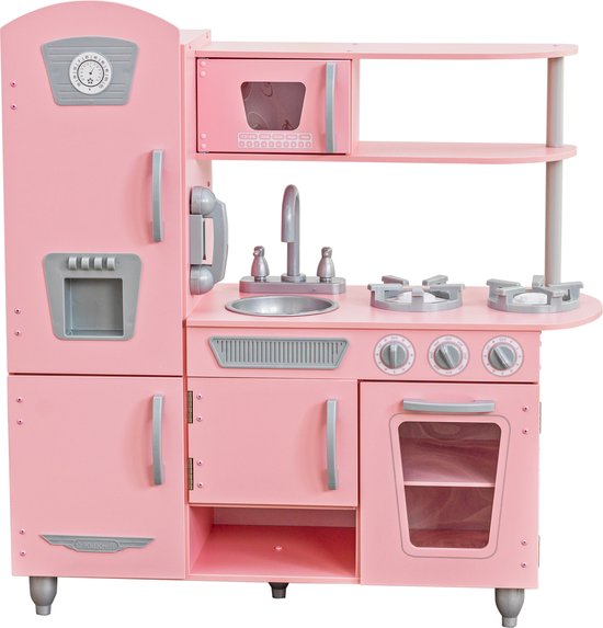 KidKraft Vintage look Houten Kinderkeuken Roze