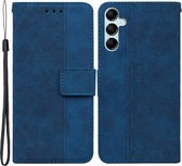 Coverup Géométrique Book Case - Convient pour Samsung Galaxy A15 Case - Blauw