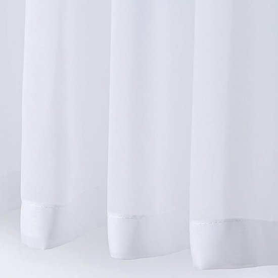 Witte vitrage met ringen | Modern en strak