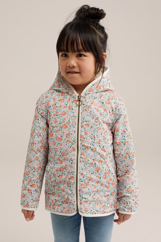 WE Fashion Meisjes reversible jacket met dessin