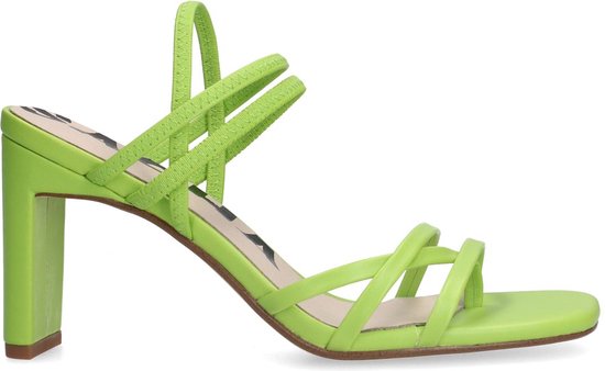 Sacha - Dames - Groene hak sandalen met bandjes - Maat 40