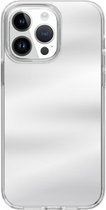 HappyCase Hoesje met leuke Spiegel Geschikt voor iPhone 15 Pro | Flexibel TPU | Stijlvolle Back Cover