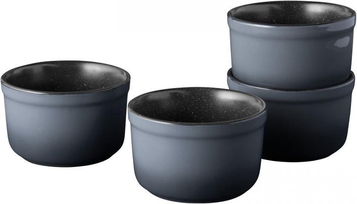 Berghoff - Ramekin Set Van 4, 10.5 Cm - Zwart -Berghoff Gem