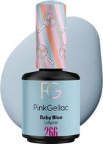 Pink Gellac 266 Baby Blue Gel Lak 15ml - Blauwe Gellak Nagellak - Gelnagels Producten - Gel Nails