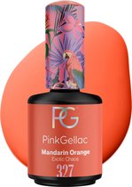 Pink Gellac 327 Mandarin Orange Gellak Nagellak 15ml - Glanzende Oranje Gel Lak - gelnagels producten - Gel Nails