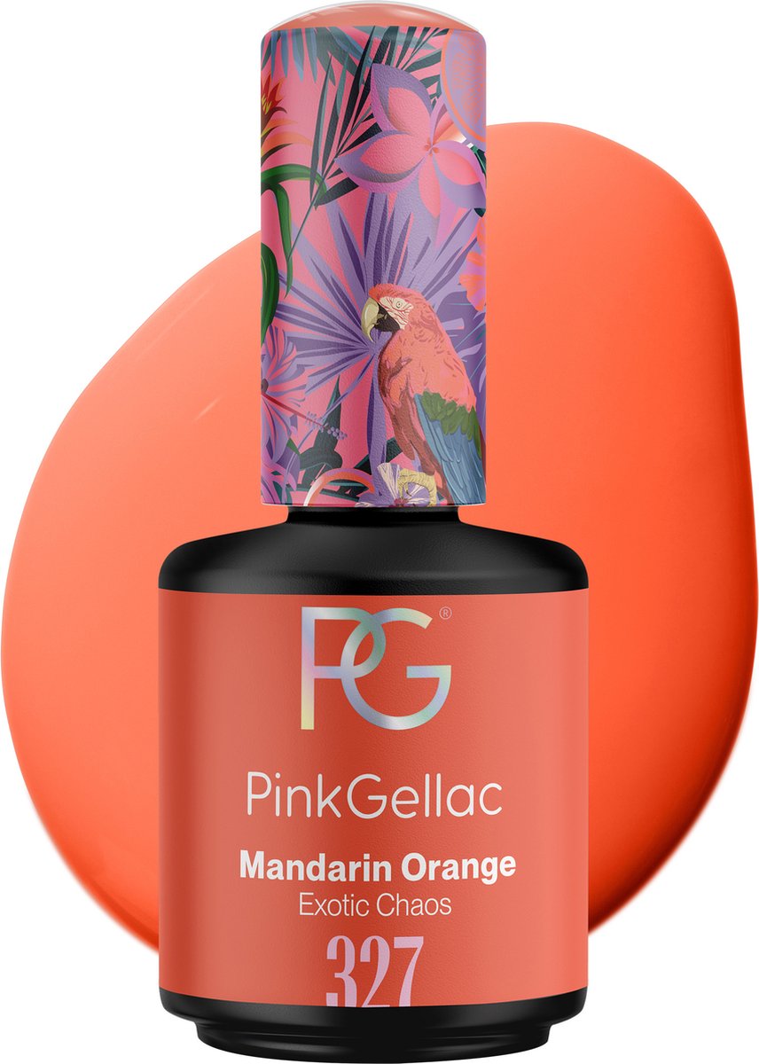 Goedkoopste Pink Gellac Gellak - 327 Mandarin Orange 15ml - Oranje Gel Nagellak Glanzend - Gellac - Gel Nagels Producten