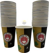 KURTT - Tasses à café à emporter - 300 ml - Tasse à café en karton - Gobelet en papier - To- Go - Gobelet jetable écologique - 12 oz - 1000 pièces