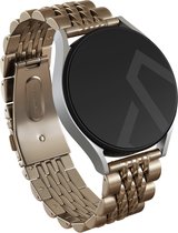 BURGA Universele Metalen Horlogeband voor Samsung Galaxy/Garmini/Xiaomi/Huawei - Chic Royal - Goud - 22mm