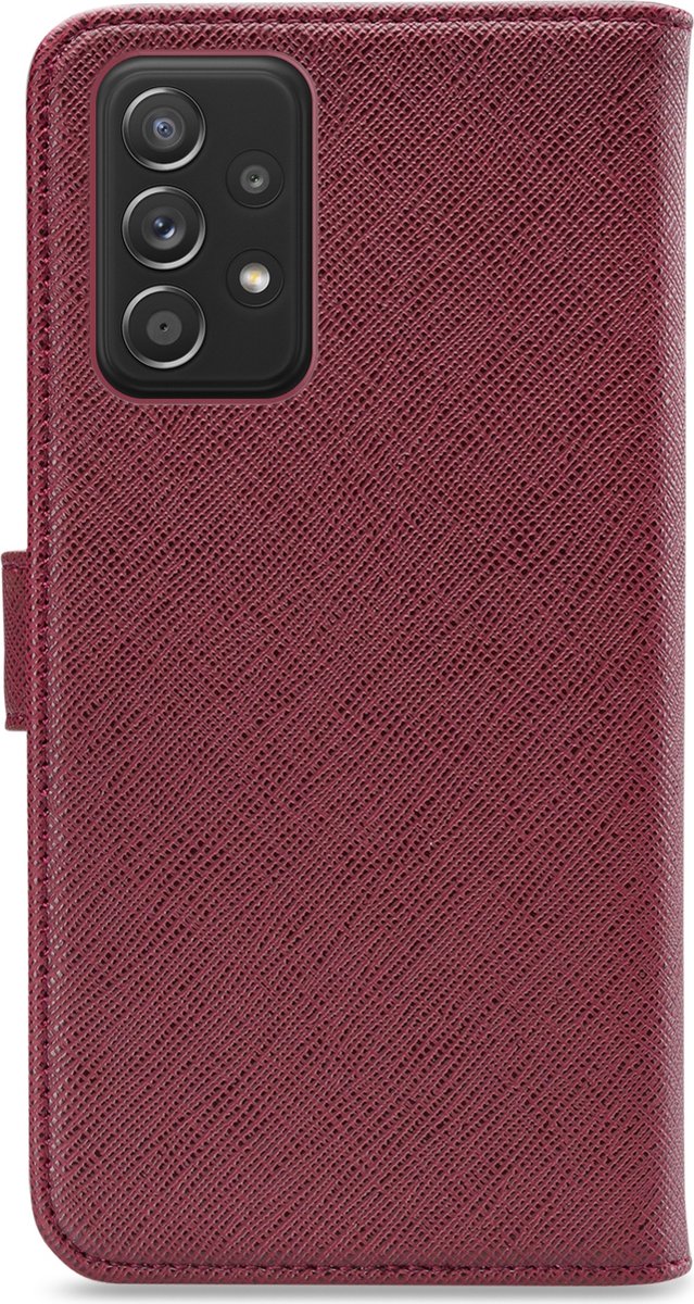 My Style Telefoonhoesje geschikt voor Samsung Galaxy A52s 5G Hoesje | My Style Flex Wallet Bookcase Portemonnee | Pasjeshouder voor 3 Pasjes | Telefoonhoesje voor Pinpas / OV Kaart / Rijbewijs - Bordeaux | Bordeaux rood