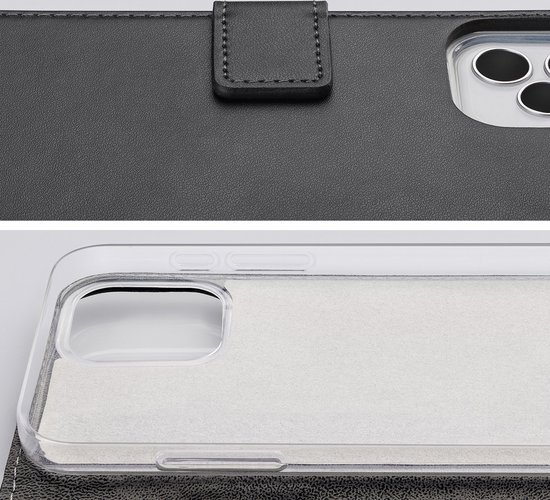 Mobilize Classic Gelly Wallet - Étui de téléphone adapté pour Samsung Galaxy A55 Case Bookcase Wallet - Zwart