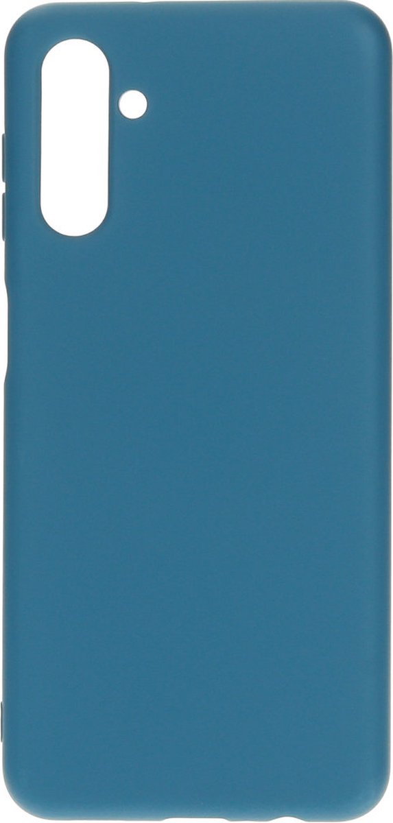Mobiparts Hoesje geschikt voor Samsung Galaxy A04s Siliconen Telefoonhoesje | Mobiparts Backcover | Galaxy A04s Case | Back Cover - Blueberry Blue | Blauw