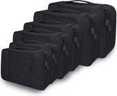 Kofferorganizer, rijstkledingbekers, waterdichte kofferorganizer, paktassen, bagage, 01, zwart