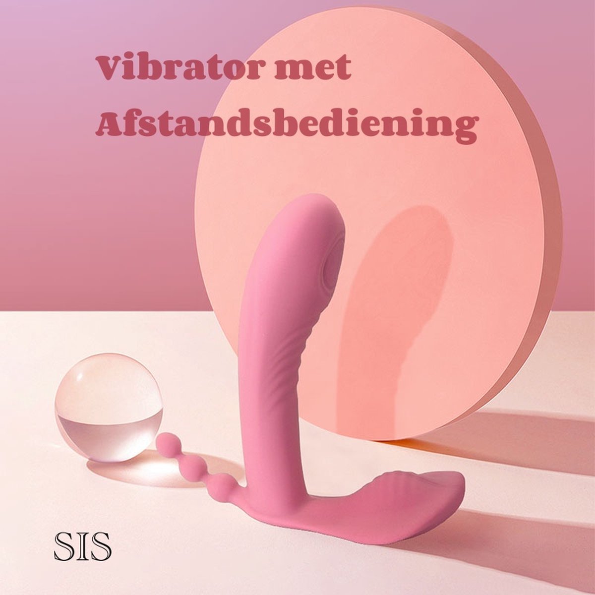 SIS G Spot Vibrators met Afstandsbediening Vaginale Vibrators Anale Vibrerende Ei Massager 10 Speed Draagbare Stimulator Seksspeeltjes Voor Vrouwen Koppels Discreet Bezorgd CE/CPC/EN71/FSC - Roze