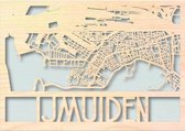 Wandbord Steden Nederland - City Map - IJmuiden