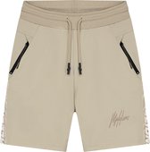 Malelions Sport React Tape Shorts Beige Dark Beige Maat XXL