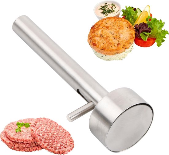 1 x Falafelschep, Falafel Maker Shaper, roestvrijstalen Falafel Maker-schep, Burger Press Patty Maker voor heerlijke Falafelballen, gehaktballen en keukenhulpen 4 cm