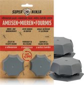 Super Ninja Mierenlokdoos - Ecologisch, Veilig en Effectief Mieren Bestrijden - 4 Mierenlokdoosjes - Voor Binnen en Buiten - Verwijderd Snel de Hele Kolonie - Werkzaam tot 4 weken