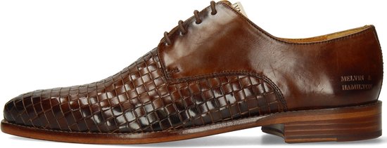 Chaussures Oxford Homme Melvin & Hamilton Dylan 5 - Cuir De Veau Tannage Végétal, Semelle Cuir Et Gomme, Bout Carré