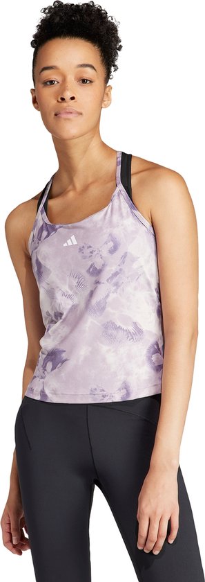 adidas Performance Train Essentials AOP Flower Tie-Dye Tanktop - Dames - Roze- XL