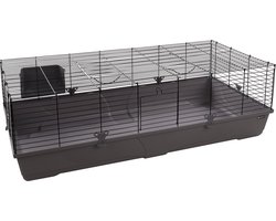 Kooi Mobi - Cavia - Dwergkonijnen - Grijs Zwart - 137.5 cm L - 68.5 cm B - 43 cm H