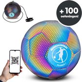Minisoccerbal Lichtgevende Voetbal - Glow in the dark bal - Reflecterende bal - Met oefenstof