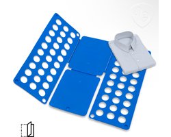 Muntel® Kleding Vouwplank - Kledingvouwer - Opvouwplank - Vouwhulp - Blauw