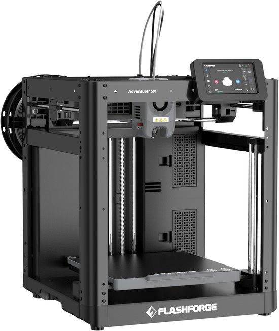 Flashforge Adventurer 5M High Speed 3D Printer 600mm/s Touchscreen – Kindvriendelijk - Quick-Detach Nozzle - 220×220×220 mm - WiFi - Smart App