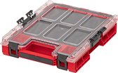 Qbrick System ONE Organiser M MFI RED ULTRA HD stapelbaar 365 x 265 x 77 mm 2,5 l IP66 met schuimrubberen inzetstuk