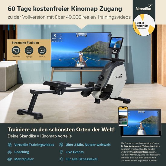 Roeimachine Teller Bluetooth APP Elektronisch Horloge voor