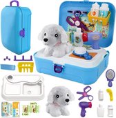 Dierenarts Speelgoed - Dokterset - Kinderspeelgoed voor Jongens en Meisjes - Vanaf 2 Jaar geschikt voor 3 4 5 en Ouder - Blauw