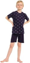 Pastunette Pyjama korte broek - 603 Blue - maat 140 (140) - Jongens Kinderen - 100% katoen- 34241-616-2-603-140
