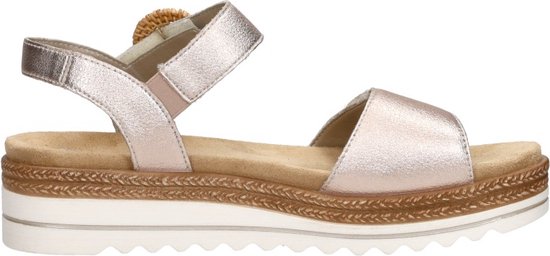 Remonte -Dames - roze-goud metallic - sandalen - maat 40