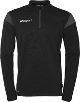 Uhlsport Squad 27 Ziptop Kinderen - Zwart / Antraciet | Maat: 152