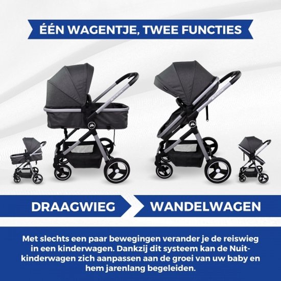 MLYIQI Kinderwagen, 0-4 jaar, 0-22 kg, lichte en compacte kinderwagen