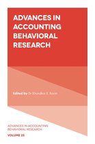 Advances in Accounting Behavioral Research 25 - Advances in Accounting Behavioral Research