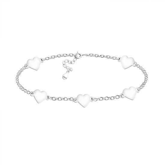 SOFIA MILANI - Damesketting 925 Zilver - Met Zirkoniasteentje - Hart Hanger - 50165