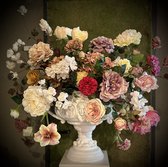 Seta Fiori - Bouquet de fleurs de soie de Luxe - Gobelet Français Medusa - 100cm -