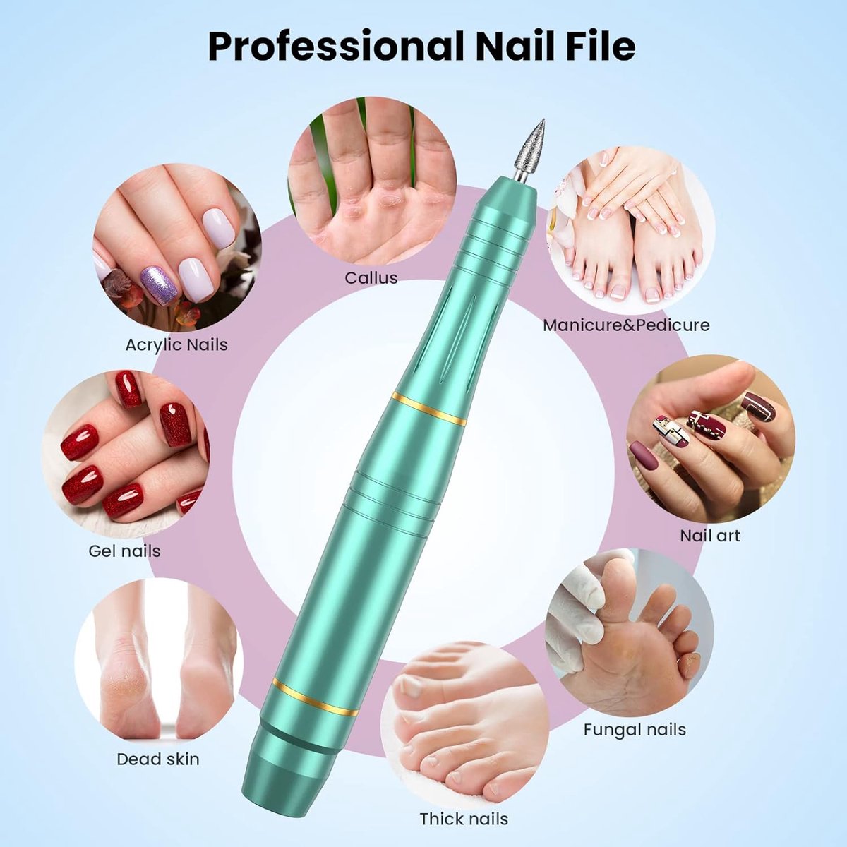 Goedkoopste Nagelvijl voor Beginners en Professionele, Pedicure en Nagelstudio en Persoonlijke doe-het-zelf