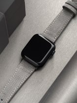 Apple Watch Leren Horlogeband - Grey ICE - 42mm, 44mm, 45mm