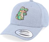 Hatstore- Kids Happy Crocodile Grey Adjustable - Kiddo Cap Cap
