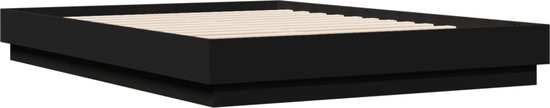 vidaXL-Bedframe-bewerkt-hout-zwart-160x200-cm