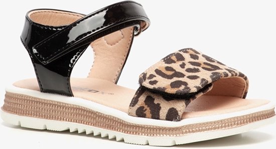 Blue Box meisjes sandalen met luipaardprint - Bruin - Maat 36