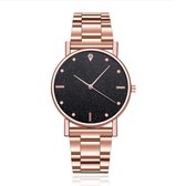 Montre Femme LGT JWLS - Design Ciel Étoilé - Or Rose & Zwart